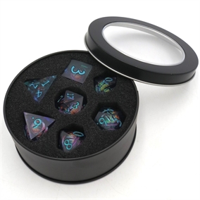 Ice Elemental Dragon Eye liquid core - Sharp edges - Rollespilsterninger - Epic Dwarf Dice